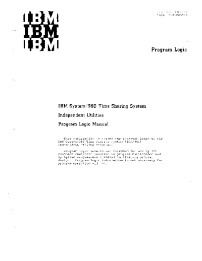 IBM GY28-2039-3 Time Sharing System Independent Utilities PLM Jan70  IBM 360 tss GY28-2039-3_Time_Sharing_System_Independent_Utilities_PLM_Jan70.pdf