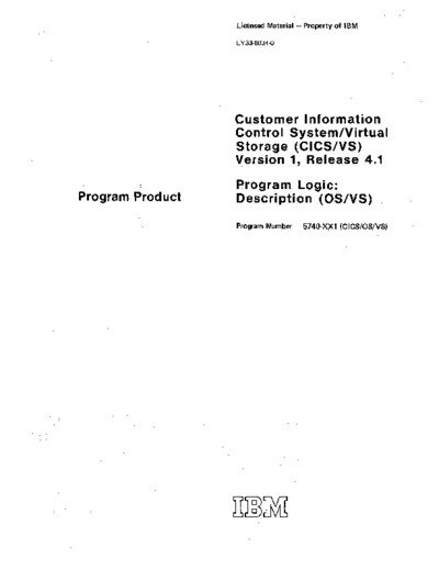 IBM LY33-6034-0 CICS VS Version 1 Release 4.1 OS VS PLM Jul79  IBM 370 CICS_VS LY33-6034-0_CICS_VS_Version_1_Release_4.1_OS_VS_PLM_Jul79.pdf