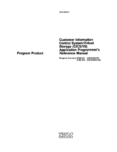 IBM SH20-9003-2 CICS VS Appication Programmers Reference Manual Mar75  IBM 370 CICS_VS SH20-9003-2_CICS_VS_Appication_Programmers_Reference_Manual_Mar75.pdf