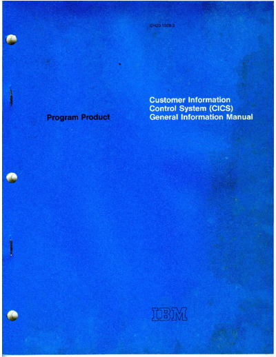 IBM GH20-1028-3 CICS General Information Manual Dec72  IBM 370 CICS GH20-1028-3_CICS_General_Information_Manual_Dec72.pdf