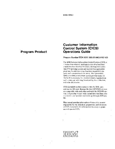 IBM SH20-1048-2 CICS Operations Guide Dec72  IBM 370 CICS SH20-1048-2_CICS_Operations_Guide_Dec72.pdf