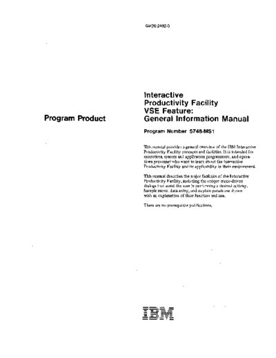 IBM GH20-2492-0 IPF VSE General Information Manual Sep81  IBM 370 IPF_VSE GH20-2492-0_IPF_VSE_General_Information_Manual_Sep81.pdf