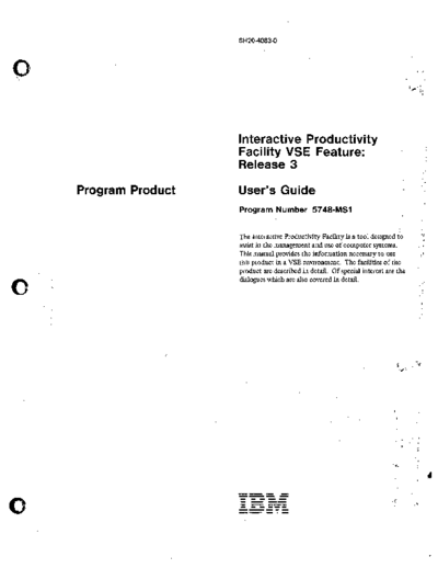 IBM SH20-4083-0 VSE Interactive Productivity Facility Rel 3 Users Guide Feb81  IBM 370 IPF_VSE SH20-4083-0_VSE_Interactive_Productivity_Facility_Rel_3_Users_Guide_Feb81.pdf