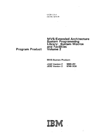 IBM GC28-1151-4 MVS EA System Macros and Facilities Volume 2 Jun87  IBM 370 MVS_EA GC28-1151-4_MVS_EA_System_Macros_and_Facilities_Volume_2_Jun87.pdf