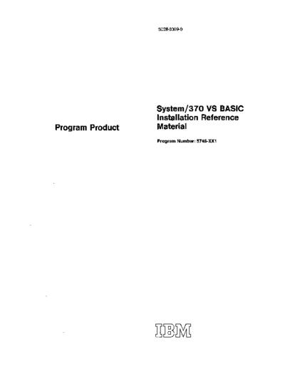 IBM SC28-8309-0 VS BASIC Installation May74  IBM 370 basic SC28-8309-0_VS_BASIC_Installation_May74.pdf