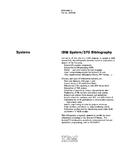 IBM GC20-0001-1 370biblio Jun75  IBM 370 bibliography GC20-0001-1_370biblio_Jun75.pdf