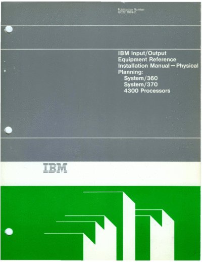 IBM GC22-7069-2_Input_Output_Equipment_Physical_Planning_Aug83  IBM 370 fe GC22-7069-2_Input_Output_Equipment_Physical_Planning_Aug83.pdf