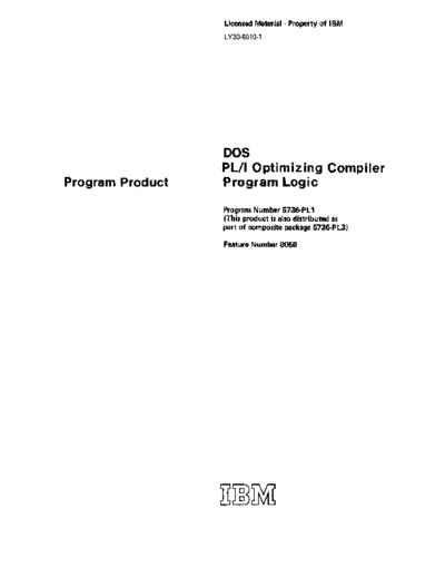 IBM LY33-6010-1 DOS PLI PLM Oct76  IBM 370 pli LY33-6010-1_DOS_PLI_PLM_Oct76.pdf