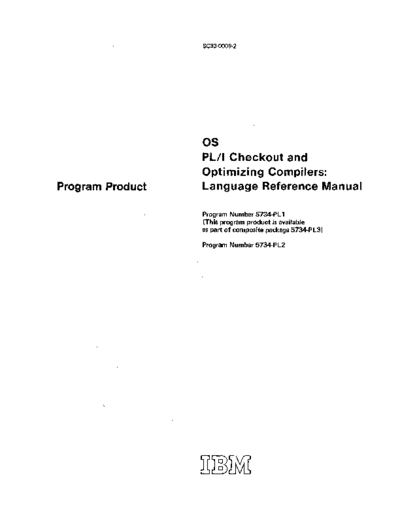 IBM SC33-0009-2 PLIoptRef Sep72  IBM 370 pli SC33-0009-2_PLIoptRef_Sep72.pdf