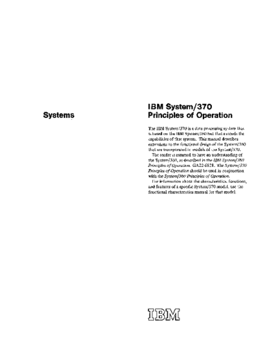 IBM GA22-7000-0 370 Principles Of Operation Jun70  IBM 370 princOps GA22-7000-0_370_Principles_Of_Operation_Jun70.pdf