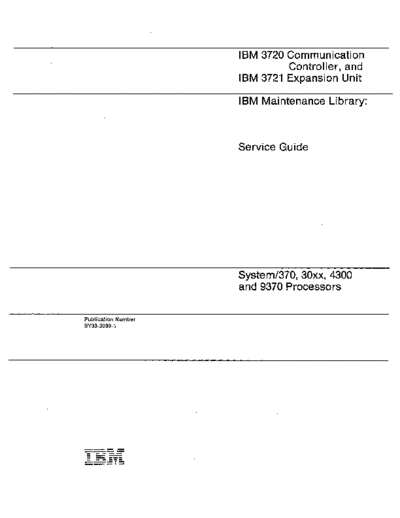 IBM SY33-2039-1 3720 Service Guide May87  IBM 372x ce SY33-2039-1_3720_Service_Guide_May87.pdf