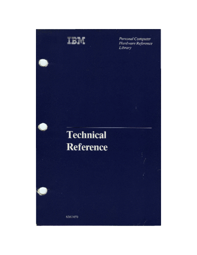 IBM 6361459 PC XT Technical Reference Apr84  IBM pc xt 6361459_PC_XT_Technical_Reference_Apr84.pdf