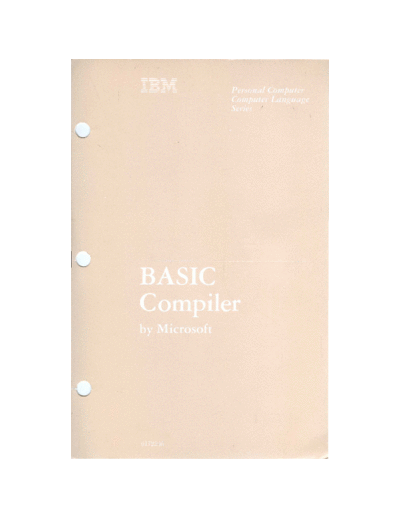 IBM 6172216 BASIC Compiler Mar82  IBM pc languages 6172216_BASIC_Compiler_Mar82.pdf