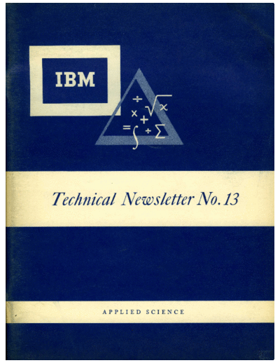 IBM Appl Sci Tech Newsletter 13 Apr57  IBM periodicals Applied_Sci_Tech_Newsletter Appl_Sci_Tech_Newsletter_13_Apr57.pdf