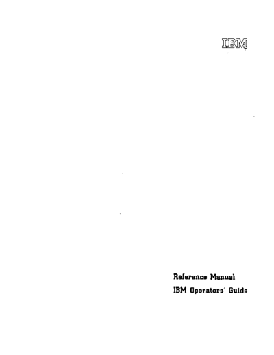 IBM A24-1010-0   Operators Reference  IBM punchedCard Training A24-1010-0_IBM_Operators_Reference.pdf