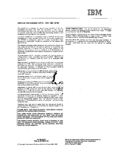 IBM 00 CM Checklist  IBM serviceForConsultants Service_For_Consultants_198312_Complete 00_CM_Checklist.pdf