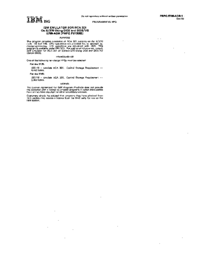 IBM 19 Programming RPQ  IBM serviceForConsultants Service_For_Consultants_198312_Complete 19_Programming_RPQ.pdf