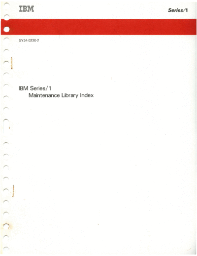 IBM SY34-0230-2 Series 1 Maintenance Library Index Sep84  IBM series1 ce SY34-0230-2_Series_1_Maintenance_Library_Index_Sep84.pdf