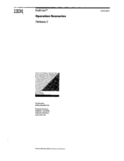 IBM SC30-3376-1 NetView Operation Scenarios Rel 2 Oct87  IBM sna netview SC30-3376-1_NetView_Operation_Scenarios_Rel_2_Oct87.pdf