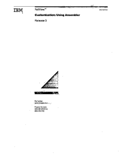 IBM SC31-6078-1 NetView Customization Using Assembler Rel 3 Aug89  IBM sna netview SC31-6078-1_NetView_Customization_Using_Assembler_Rel_3_Aug89.pdf