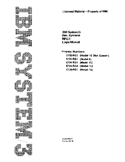 IBM LY21-0505-5 IBM System-3 Disk Systems RPG II Logic Manual Dec75  IBM system3 plm LY21-0505-5_IBM_System-3_Disk_Systems_RPG_II_Logic_Manual_Dec75.pdf