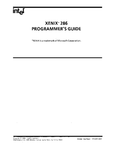 Intel 174391-001 XENIX 286 Programmers Guide Nov84  Intel system3xx xenix-286 174391-001_XENIX_286_Programmers_Guide_Nov84.pdf