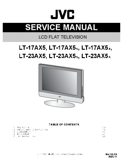 JVC JVC LT-17AX5 LCD TV [SM]  JVC Monitor JVC_LT-17AX5_LCD_TV_[SM].pdf