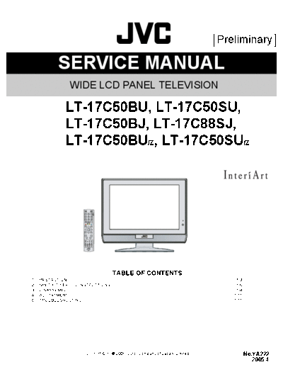JVC JVC LT-17C50BU LCD TV [SM]  JVC Monitor JVC_LT-17C50BU_LCD_TV_[SM].pdf