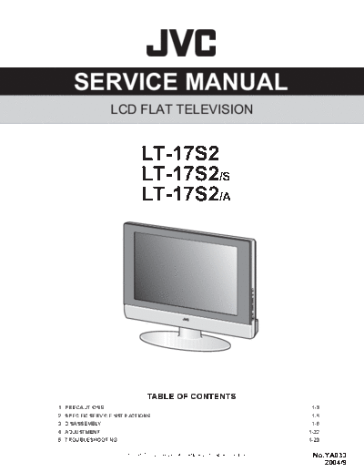 JVC JVC LT-17S2 LCD TV [SM]  JVC Monitor JVC_LT-17S2_LCD_TV_[SM].pdf