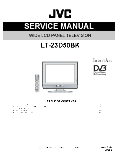 JVC JVC LT-23D50BK LCD TV [SM]  JVC Monitor JVC_LT-23D50BK_LCD_TV_[SM].pdf