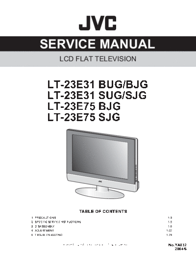 JVC JVC LT-23E31 LCD TV [SM]  JVC Monitor JVC_LT-23E31_LCD_TV_[SM].pdf