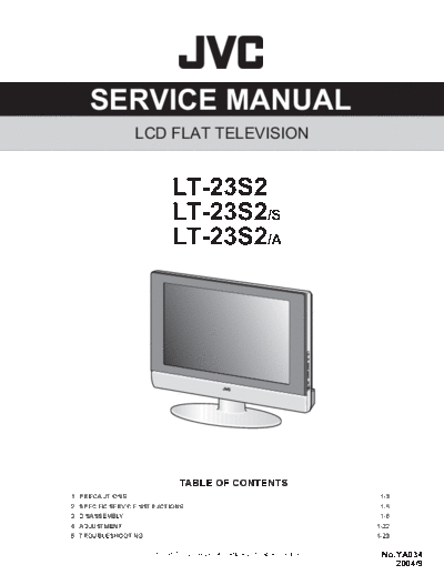 JVC JVC LT-23S2 LCD TV [SM]  JVC Monitor JVC_LT-23S2_LCD_TV_[SM].pdf