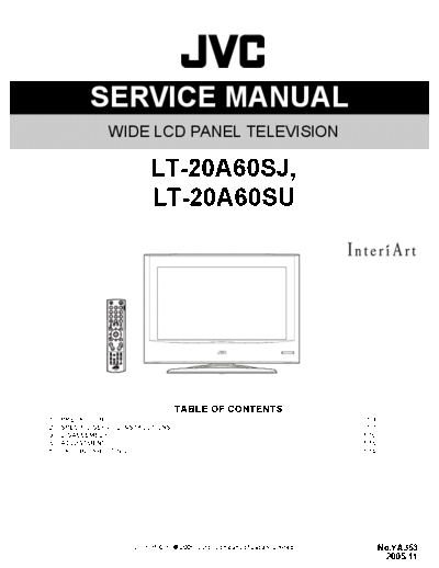 JVC JVC LT-20A60SJ LCD TV [SM]  JVC Monitor JVC_LT-20A60SJ_LCD_TV_[SM].pdf