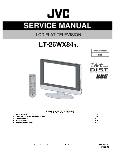 JVC JVC SB5 LT-26WX84-SJ LCD TV [SM]  JVC Monitor JVC_SB5_LT-26WX84-SJ_LCD_TV_[SM].pdf