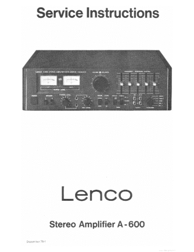 LENCO hfe lenco a-600 service  LENCO Audio A-600 hfe_lenco_a-600_service.pdf