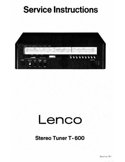 LENCO hfe lenco t-600 service en  LENCO Audio T-600 hfe_lenco_t-600_service_en.pdf