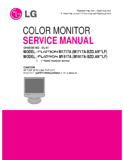 LG M1717A SM 4714084607  LG Monitors M1717A M1717A_SM_4714084607.pdf