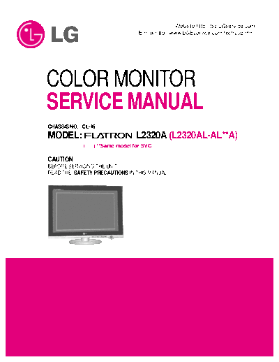 LG l2320a service 286  LG Monitors L2320A l2320a_service_286.pdf