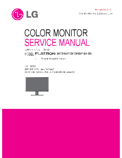 LG W1946PBFW_SB-EX-SI_1411464712  LG Monitors W1946 chassis LM84K W1946PBFW_SB-EX-SI_1411464712.pdf