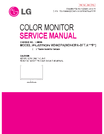 LG W2442PA Service Manual  LG Monitors W2442PA W2442PA Service Manual.pdf