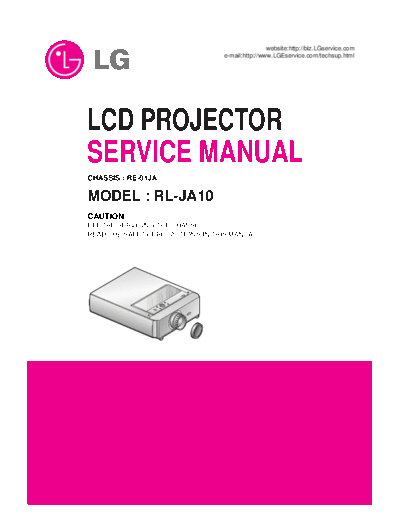 LG lg lcd projector-rl-ja10  LG Beamer RL-JA10 lg_lcd_projector-rl-ja10.pdf