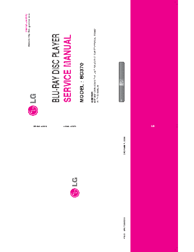 LG BD370 Service Manual  LG DVD BD370 BD370 Service Manual.pdf
