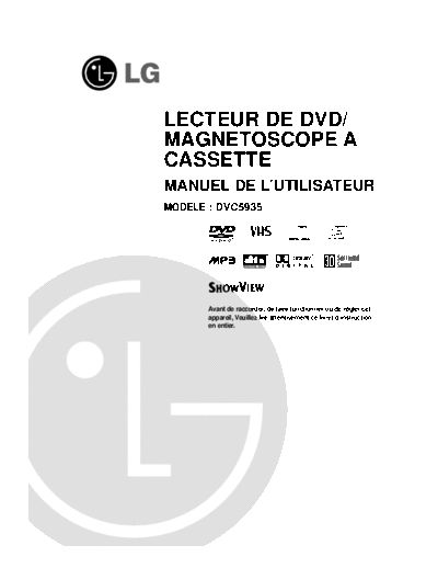 LG DVC5935 SB-EX-SI 4641852992  LG DVD DVC5935 DVC5935_SB-EX-SI_4641852992.pdf
