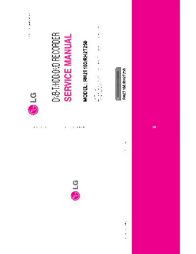 LG RH2T160 Service Manual  LG DVD RH2T160-RH2T250 RH2T160 Service Manual.pdf
