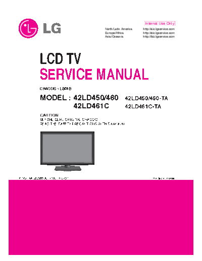 LG 42LD460 - Service Manual  LG LCD 42LD461C 42LD460 - Service Manual.pdf