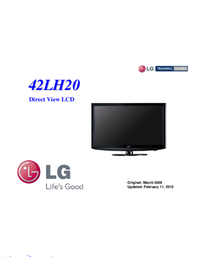 LG LG_42LH20xx_Service_Manual  LG LCD 42LH20XX LG_42LH20xx_Service_Manual.pdf