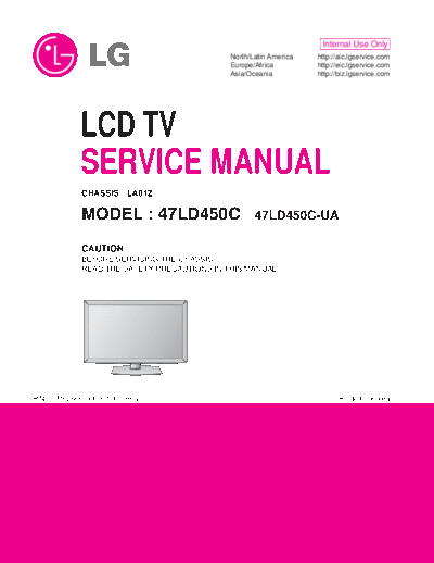 LG lg 47ld450c-ua chassis la01z  LG LCD 47LD450C-UA CHASSIS LA01Z lg_47ld450c-ua_chassis_la01z.pdf