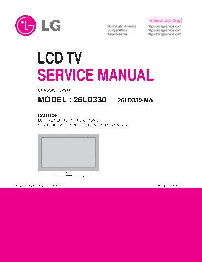LG LCD TV LG 26LD330-MA  Chassis LP91H  LG LCD 26LD330-MA Chassis LP91H LCD TV LG_26LD330-MA  Chassis LP91H.pdf