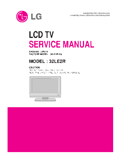 LG lg_32le2r_chassis_lp61a_sm  LG LCD 32LE2R  chassis  LP61A lg_32le2r_chassis_lp61a_sm.pdf