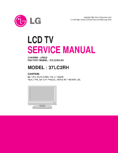 LG lg lp62d chassis 37lc2rh lcd tv sm only 115  LG LCD LG LP62D CHASSIS 37LC2RH LCD TV SM lg_lp62d_chassis_37lc2rh_lcd_tv_sm_only_115.pdf